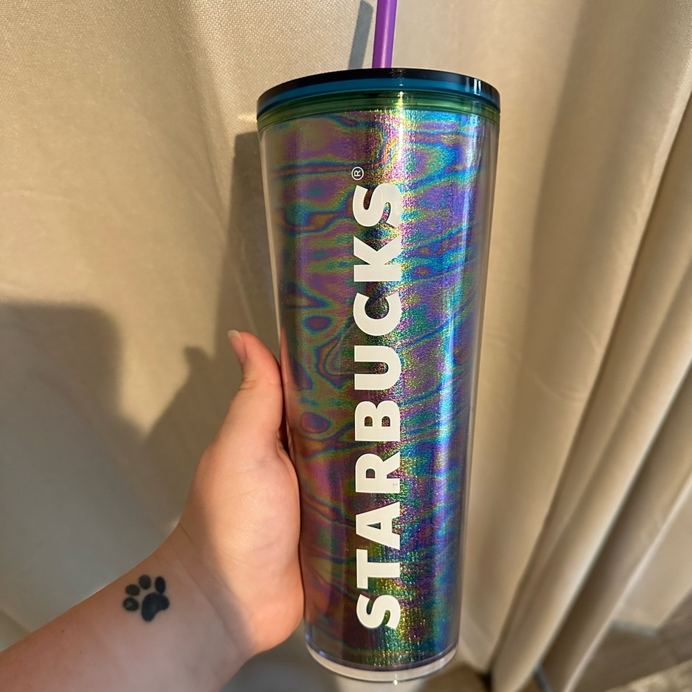 2023 marbled iridescent Starbucks tumbler